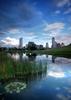	Downtown Skyline from Butler Park Pond - Austin - Texas